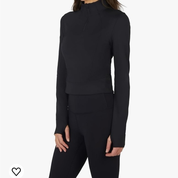 Yogalicious Lux Crosstrain Everyday Half Zip Jacket Black size X Large - Picture 5 of 7